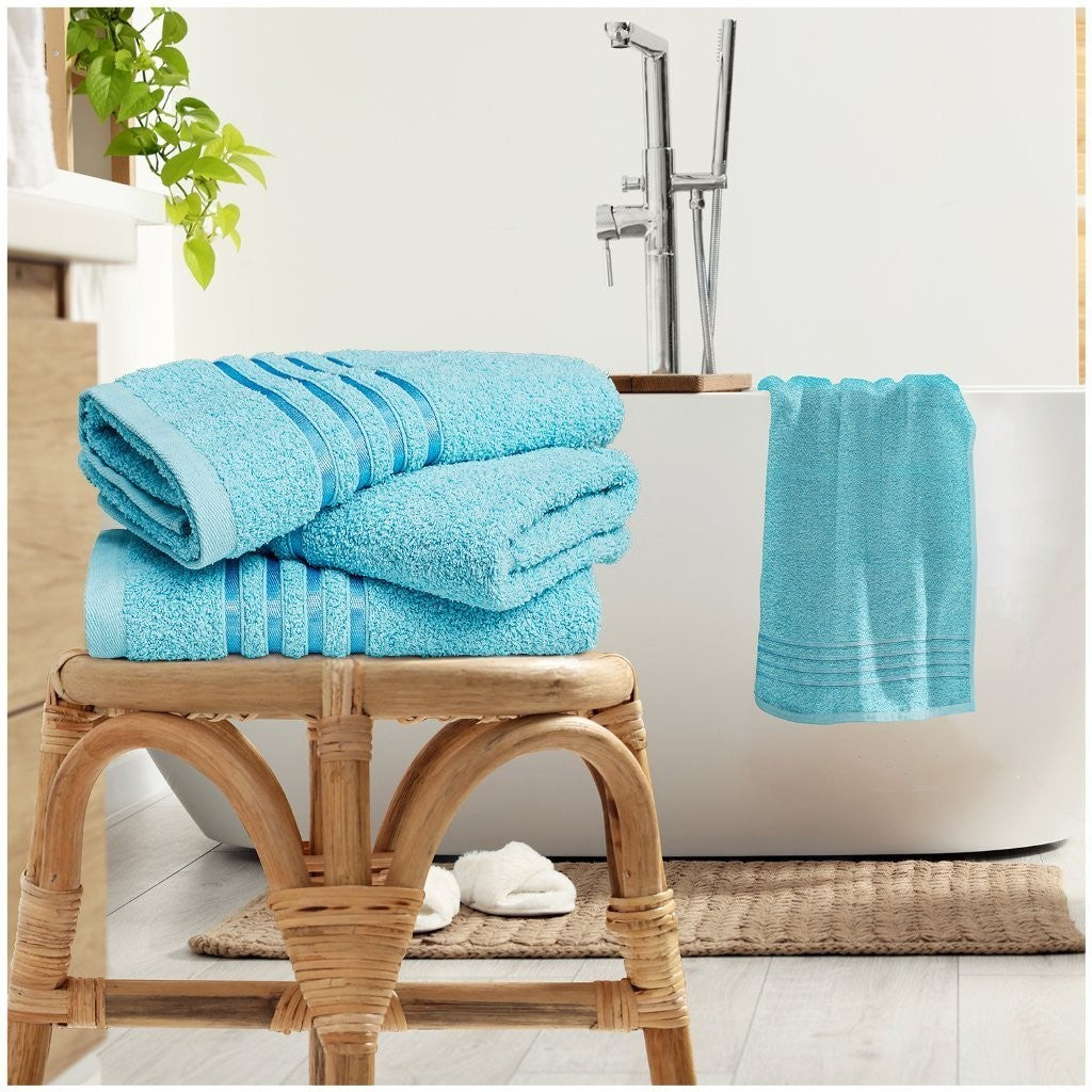 Luxury Hand Towel & Bath Sheet Super Soft 100% Cotton Quickly Dry Estrella Strip