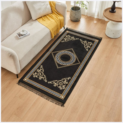 Greek Long Hallway Runner Rug Non Slip Bedroom Carpet Washable Kitchen Floor Mat