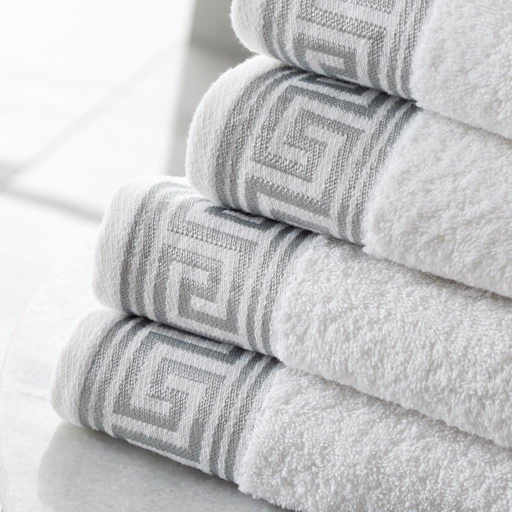 Greek Key Style 100% Egyptian Cotton Towels Sets Bath Sheets Jumbo Sheets Hotel