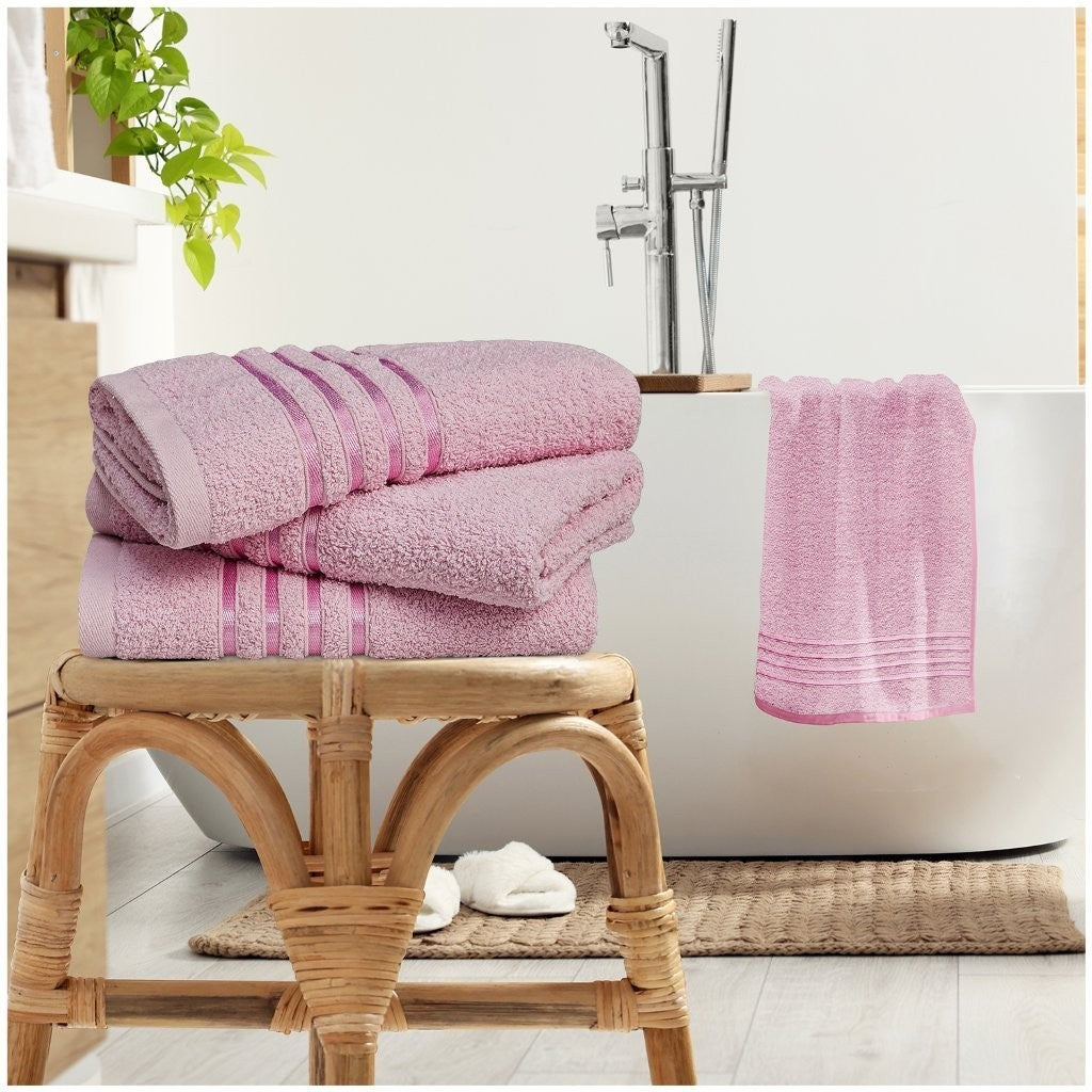 Luxury Hand Towel & Bath Sheet Super Soft 100% Cotton Quickly Dry Estrella Strip