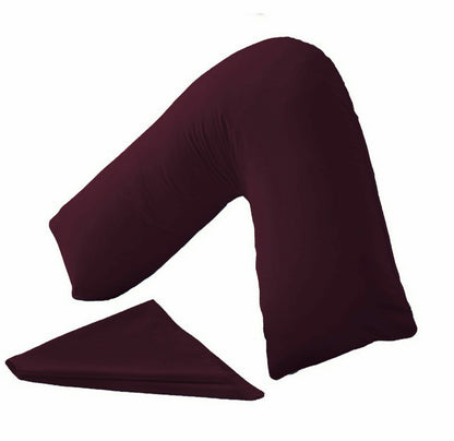 V Shaped Pillow and Case Cover Orthopedic V-Neck Nursing Pregnancy Baby Support