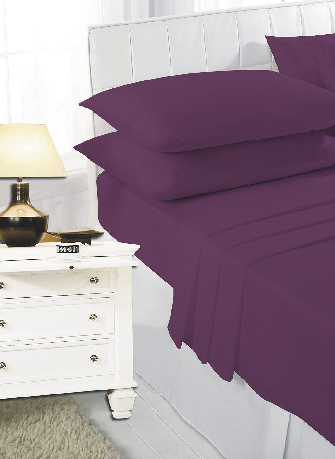 2 x Pillow Case Luxury Fine Poly cotton Housewife Pair Pack Pillows Cover Cases