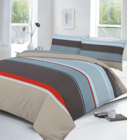 Printed Duvet Cover Set Quilt Reversible Beddings Single Double Super King Size