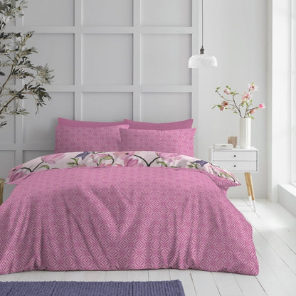 4 Pcs Complete Duvet Cover Set With Matching Bed Sheet & Pillowcases Double King