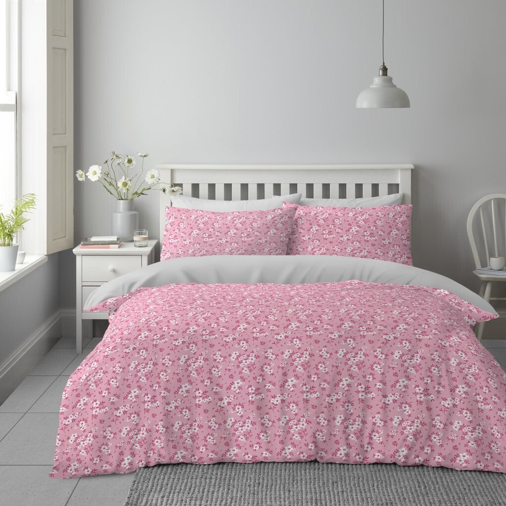 4 Pcs Complete Duvet Cover Set With Matching Bed Sheet & Pillowcases Double King