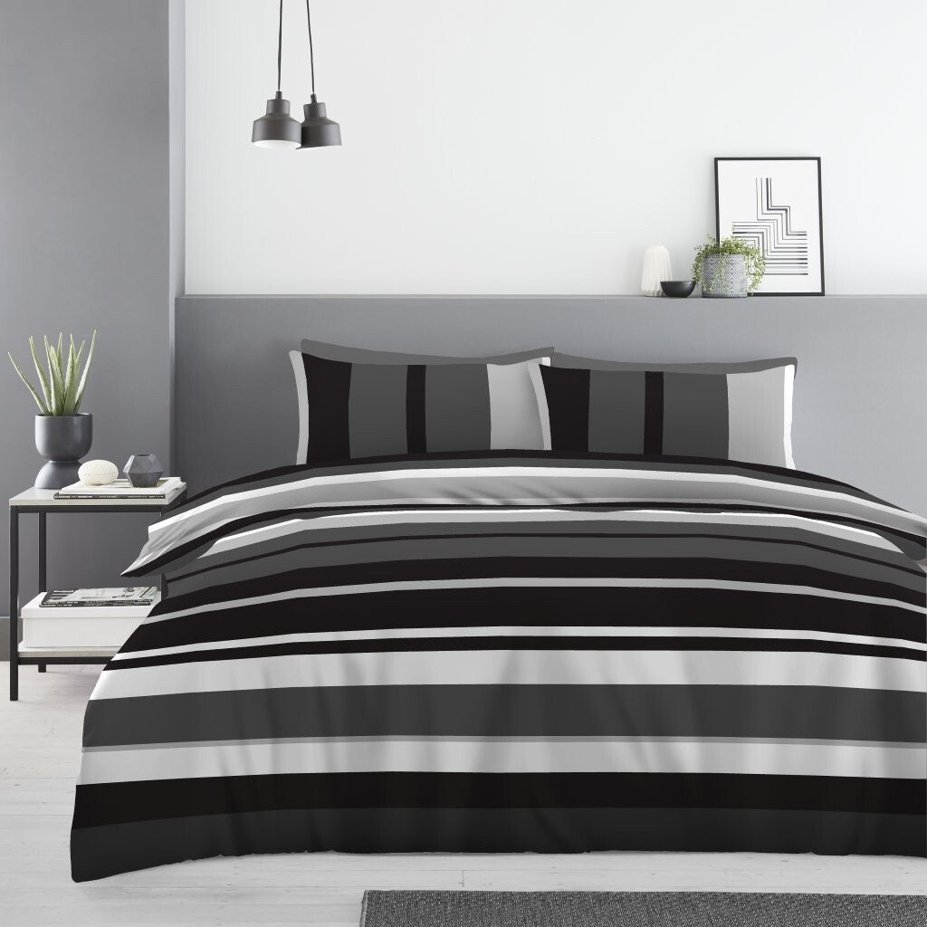 4 Pcs Complete Duvet Cover Set With Matching Bed Sheet & Pillowcases Double King