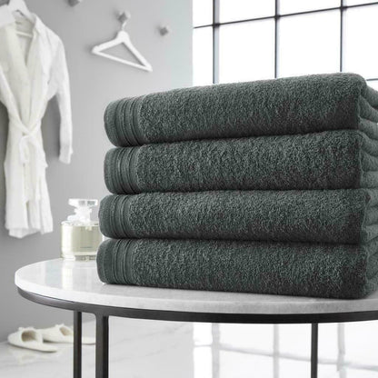 4pc Towel Bale Set Luxury Egyptian Combed Cotton Bath Hand Face Bathroom Towels
