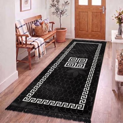 Non-slip dotted anti-slip rug backing detail