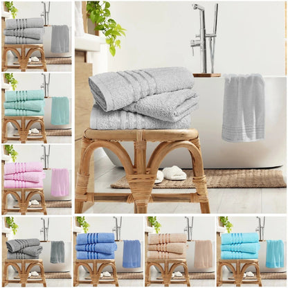 550gsm Hand Towel & Bath Sheet Super Soft 100% Cotton Quickly Dry Estrella Strip