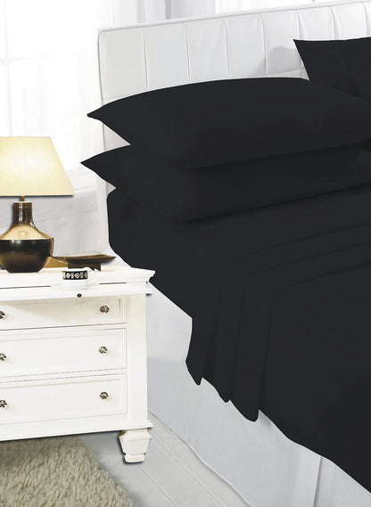 2 x Pillow Case Luxury Fine Poly cotton Housewife Pair Pack Pillows Cover Cases