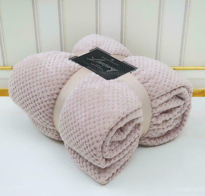 Luxury Popcorn Throws Single Double King Cuddly Cosy Warm Blanket For Sofa Bed