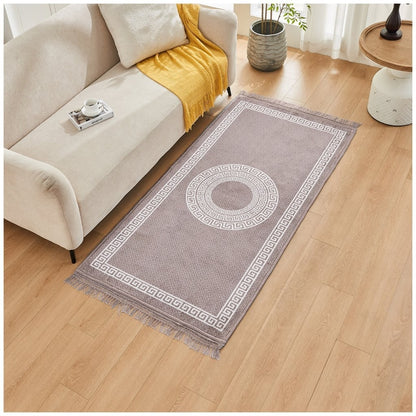 Greek Long Hallway Runner Rug Non Slip Bedroom Carpet Washable Kitchen Floor Mat