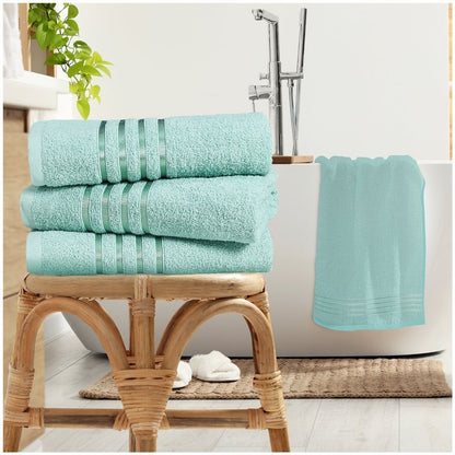 Luxury Hand Towel & Bath Sheet Super Soft 100% Cotton Quickly Dry Estrella Strip