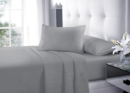 Flat Sheet Bed Sheets Ultra Soft Microfiber Single Double King Super King Size