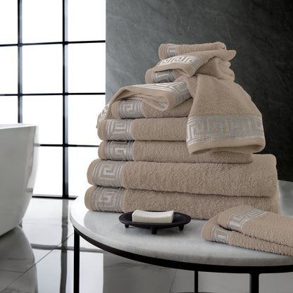 Greek Key Style 100% Egyptian Cotton Towels Sets Bath Sheets Jumbo Sheets Hotel