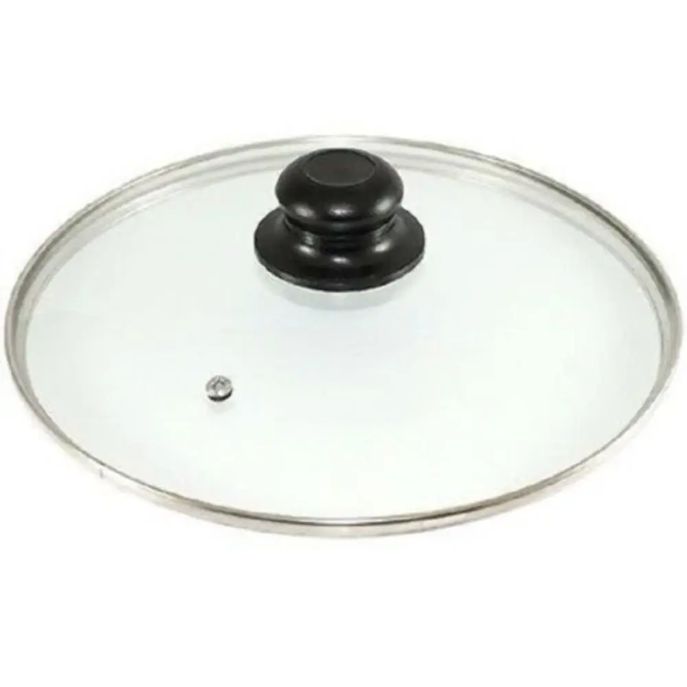 Universal Glass Pan Lid 16-34cm Tempered Saucepan Frying Pan Wok Vented Cover
