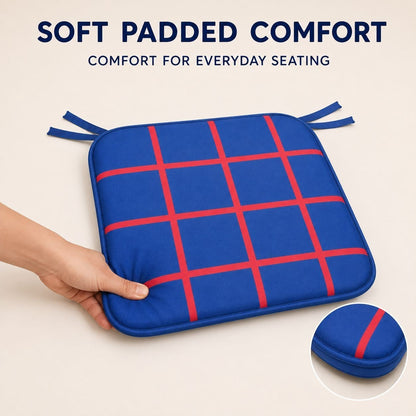 Water droplets beading on the waterproof polyester seat pad fabric