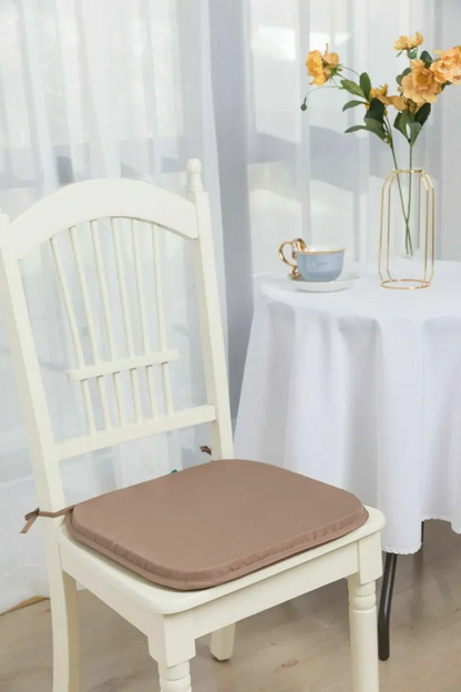 Chair Cushions Thick Tie On indoor outdoor Removable Seat Pads Square 38x38cm
