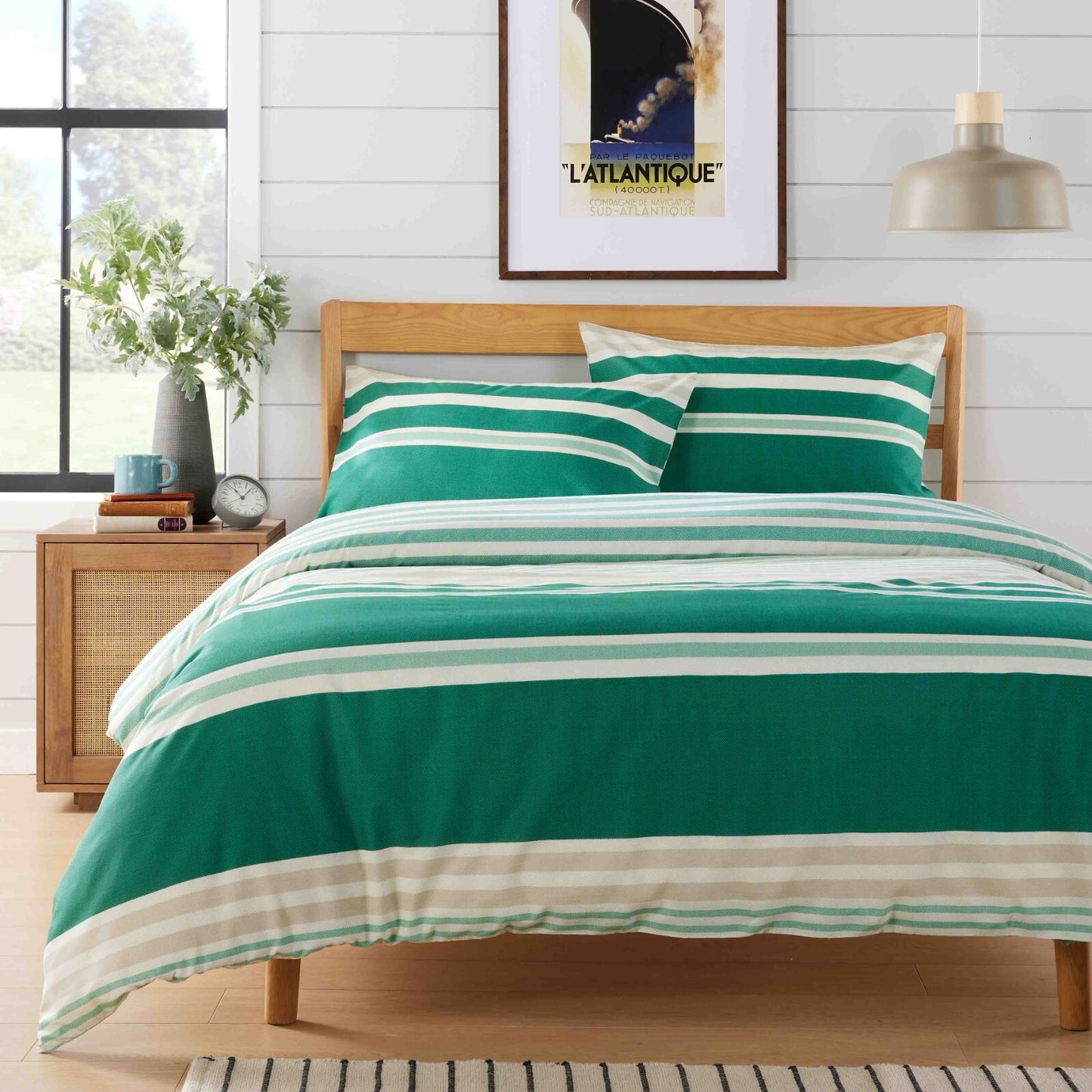 Miami Stripes Duvet Set Pillowcase Printed Bed Cover Single Double King Beddings