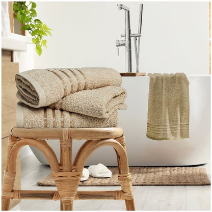 550gsm Hand Towel & Bath Sheet Super Soft 100% Cotton Quickly Dry Estrella Strip