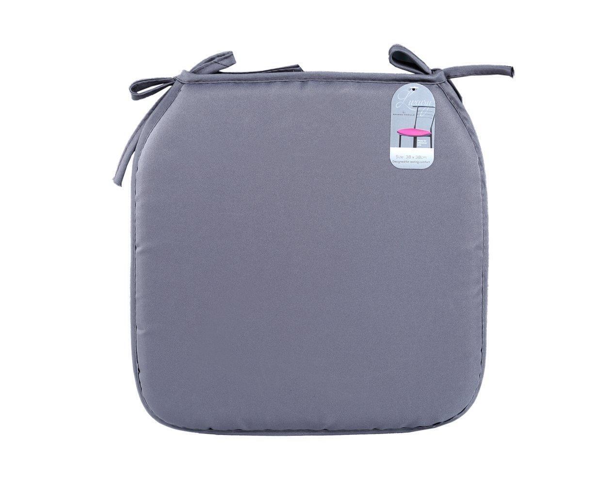 Chair Seat Pads Tie On Dining Kitchen Garden Patio Indoor & Outdoor Seat Cushion