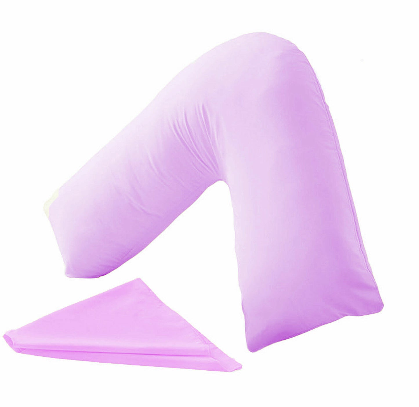 V Shaped Pillow and Case Cover Orthopedic V-Neck Nursing Pregnancy Baby Support