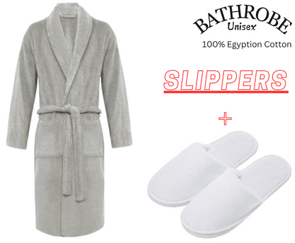 TERRY TOWEL BATH ROBE UNISEX LUXURY SOFT EGYPTIAN COTTON TOWELLING DRESSING GOWN