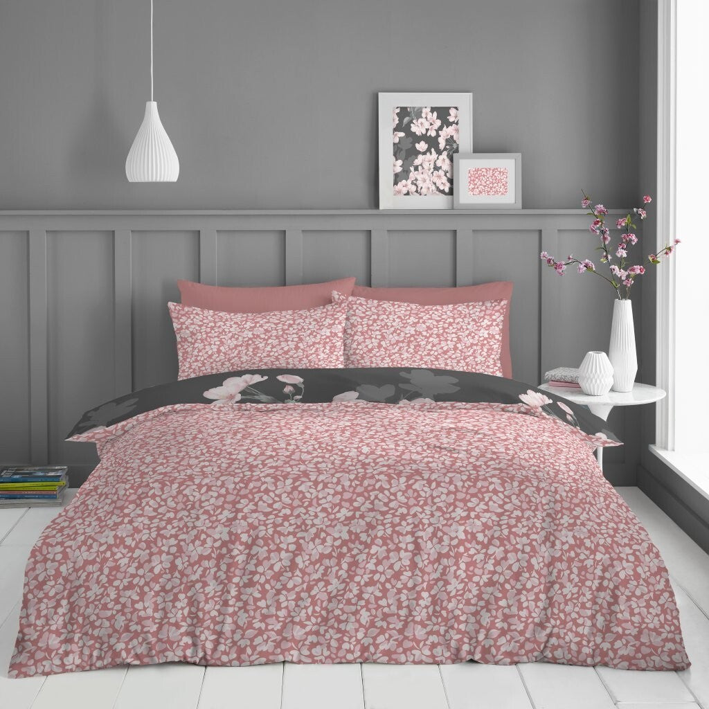 4 Pcs Complete Duvet Cover Set With Matching Bed Sheet & Pillowcases Double King