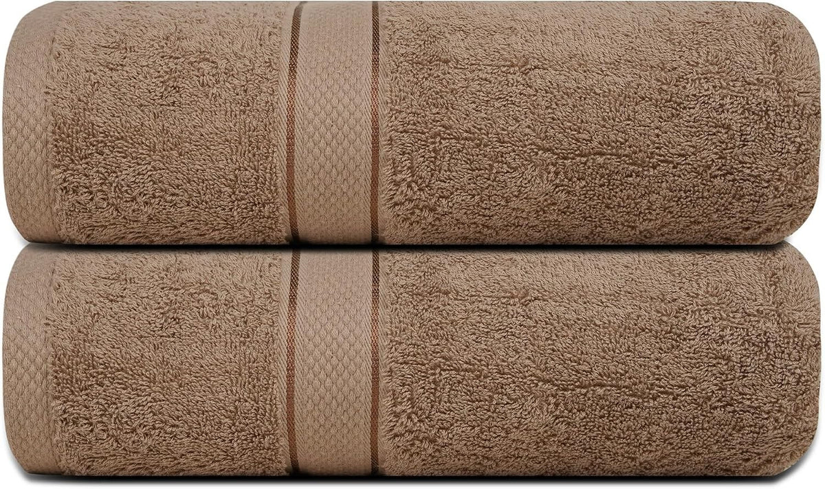 Bath towel absorbing water on a bathroom surface