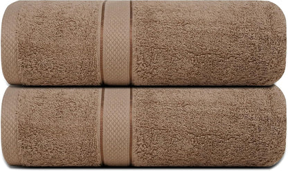 Bath towel absorbing water on a bathroom surface