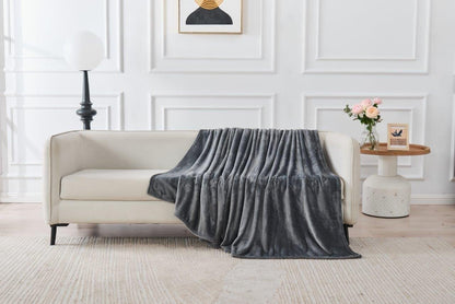 Ultimate Flannel Throw Warm Cosy Fleece Blanket Sofa Sette Bed Travel Throw Over