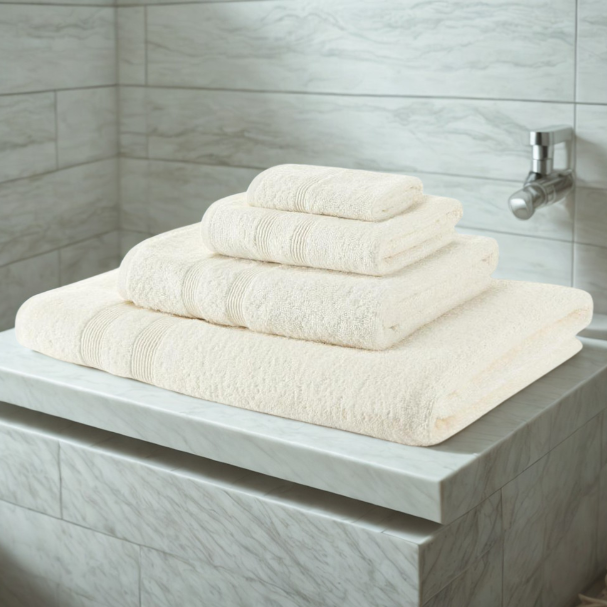 4Pcs Bale Egyptian Cotton Super soft 500 GSM Face Towels Hand Bath Towel Bath Sheet