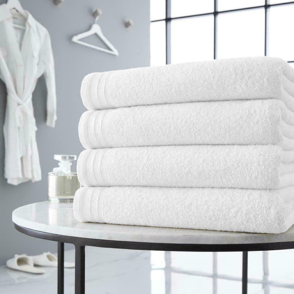 4pc Towel Bale Set Luxury Egyptian Combed Cotton Bath Hand Face Bathroom Towels
