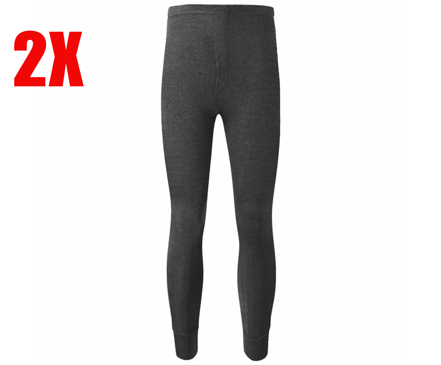 2pcs Men's Thermal Long Johns Underwear Pants Warm Trousers Baselayer Bottoms