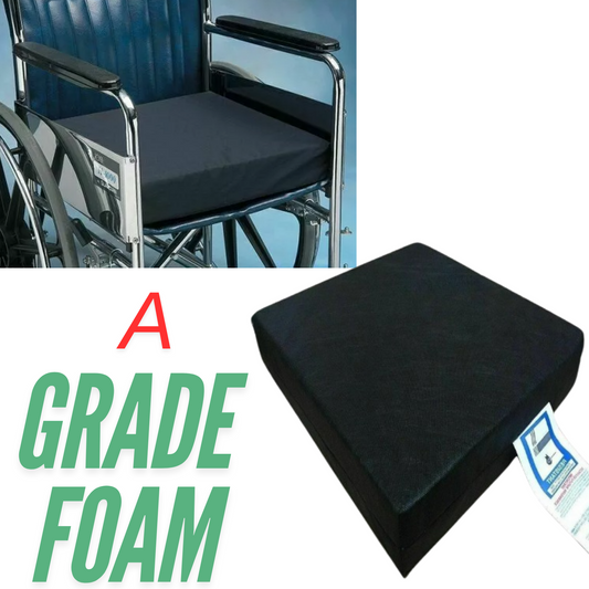 Memory Foam Wheelchair Pressure Relief Waterproof Cushion Seat Pad Chair 18 x 16