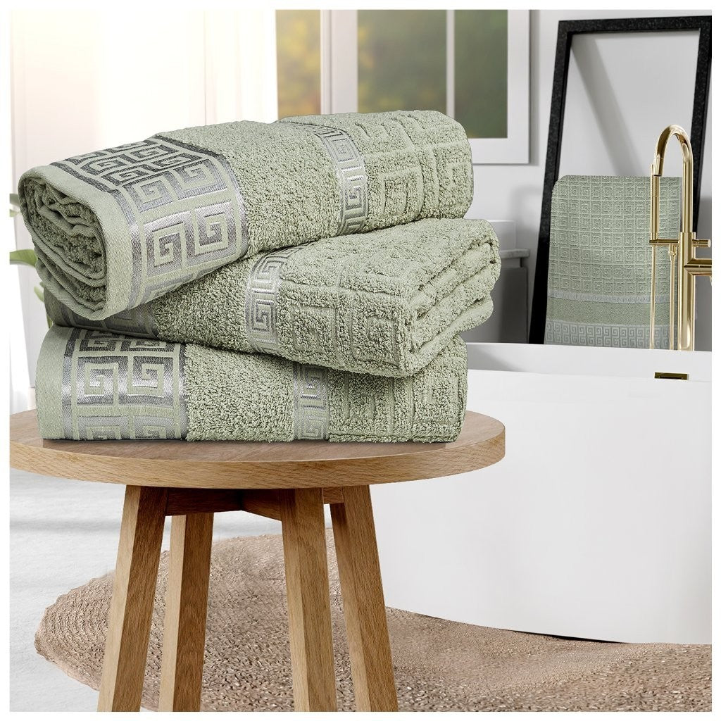 3Pcs Odella Bath Sheet 100% Egyptian Cotton Soft & Absorbent 500 GSM