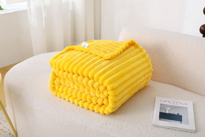 Chunky Cord Ribbed Throw Over Fleece Cosy Warm Soft Large Sofa Bed Sette Blanket