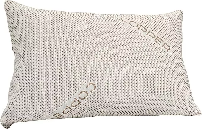 Hotel Quality One Pillow Lavender Scented, Copper Infused Memory Foam, Ice Cool