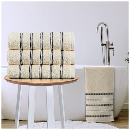 3PC 100% Egyptian Cotton Towel Bale Set Bath Hand Face Towels Bathroom Accessory