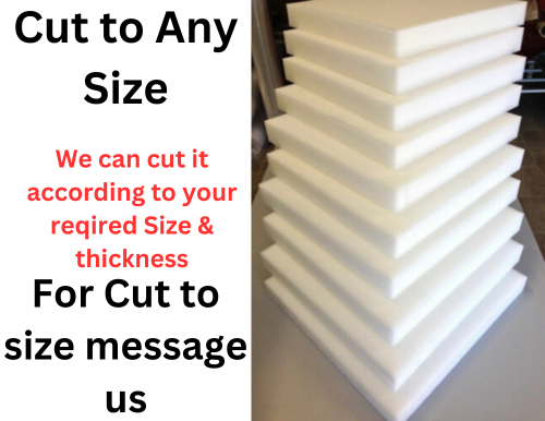 High Density Foam Sheets Cushions Seat Pads CUT To ANY size Upholstery Foam