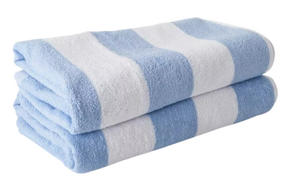 Large Beach and Pool Towel 100% Cotton Velour | Chlorine Resistant | 70×150cm
