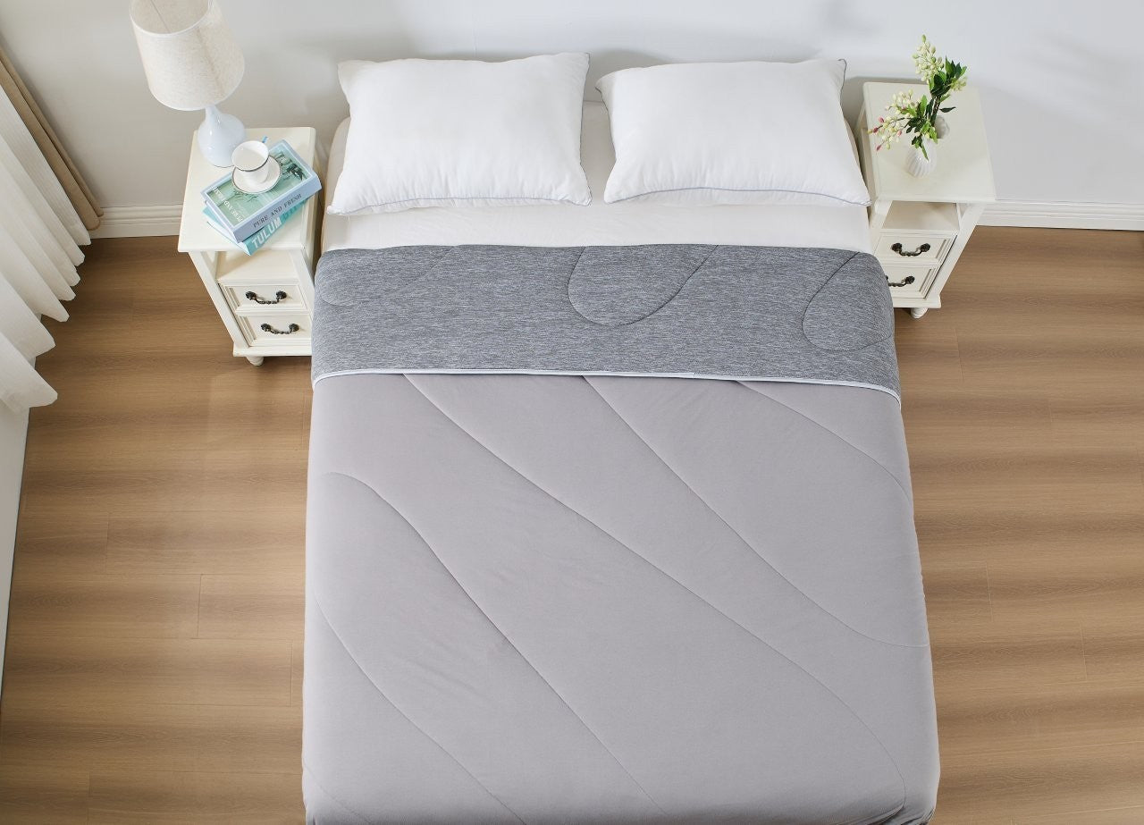 COOLING BLANKET COOL GREY SUMMER BLANKET AIR CONDITION HEALTHY SLEEP THIN QUILT