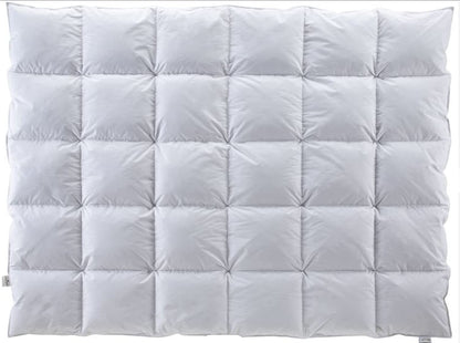 Duck Feather & Down Duvet Hotel Quality Anti-Dust mite Down Quilt Hypoallergenic Super Soft Natural Feather White Duvets, Pure Cotton Down-Proof Casing, Box Stitched