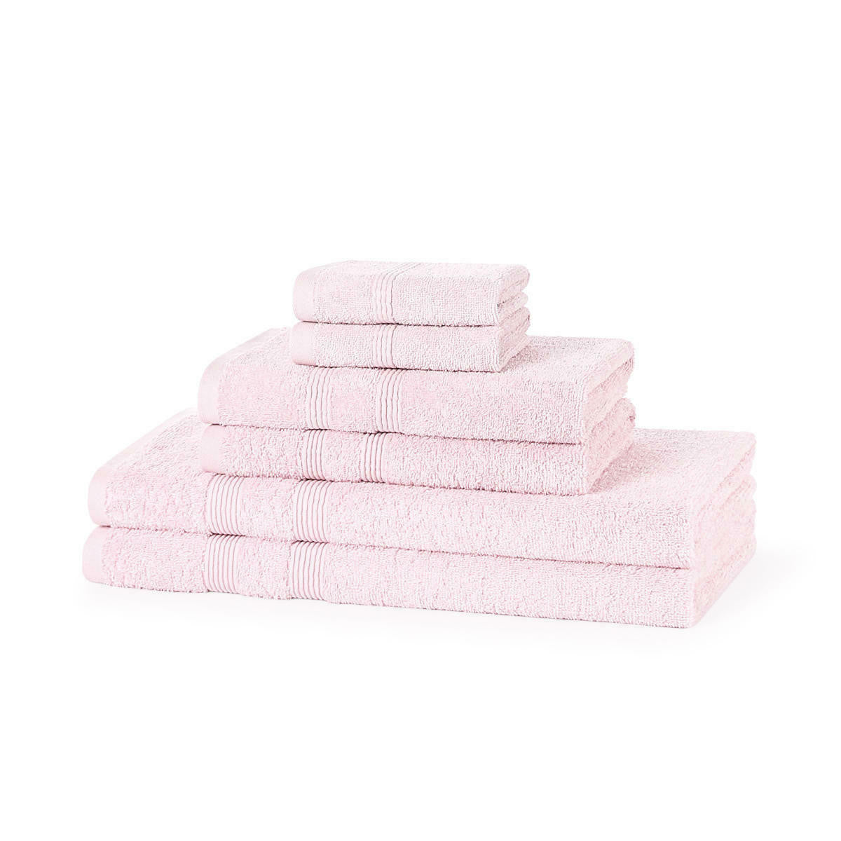 500GSM cotton towel bale set in Sky Blue with coordinated hand and bath towels