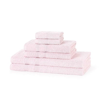 500GSM cotton towel bale set in Sky Blue with coordinated hand and bath towels