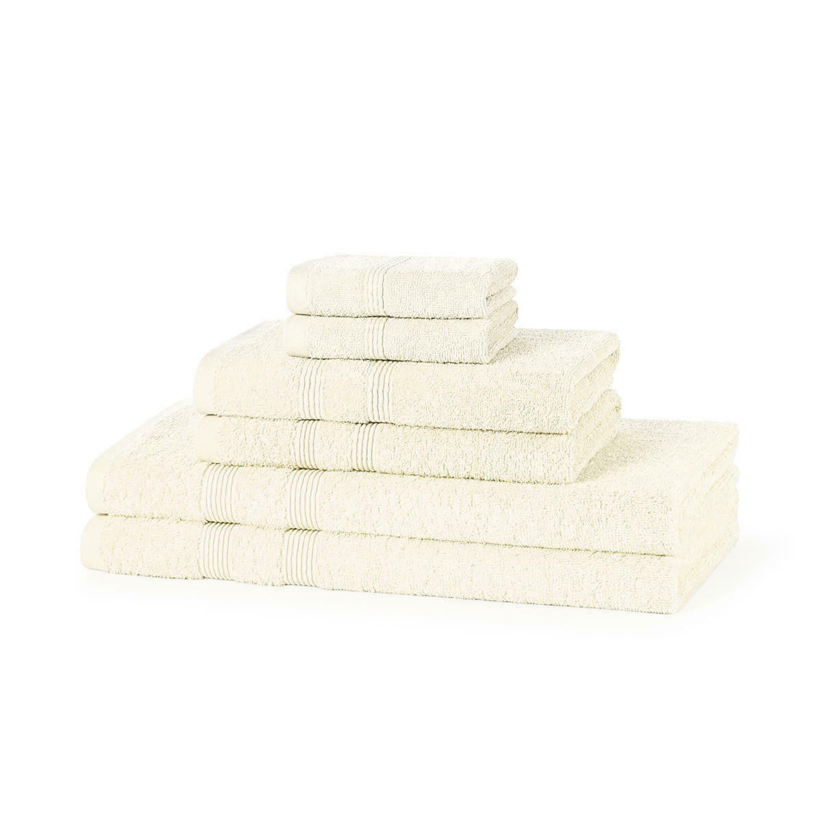 500GSM luxury cotton towel bale set stacked showing heavyweight thick pile and premium finish