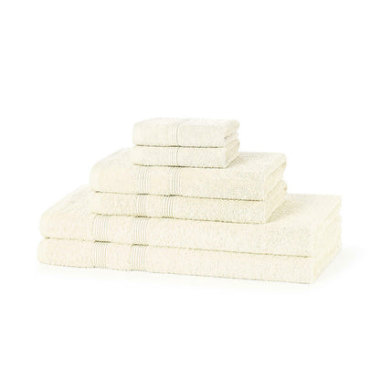 500GSM luxury cotton towel bale set stacked showing heavyweight thick pile and premium finish