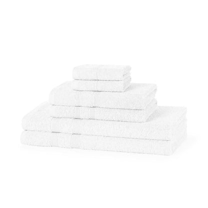 500GSM cotton towel bale set in Cream — hand towel, bath towel and face cloth combination