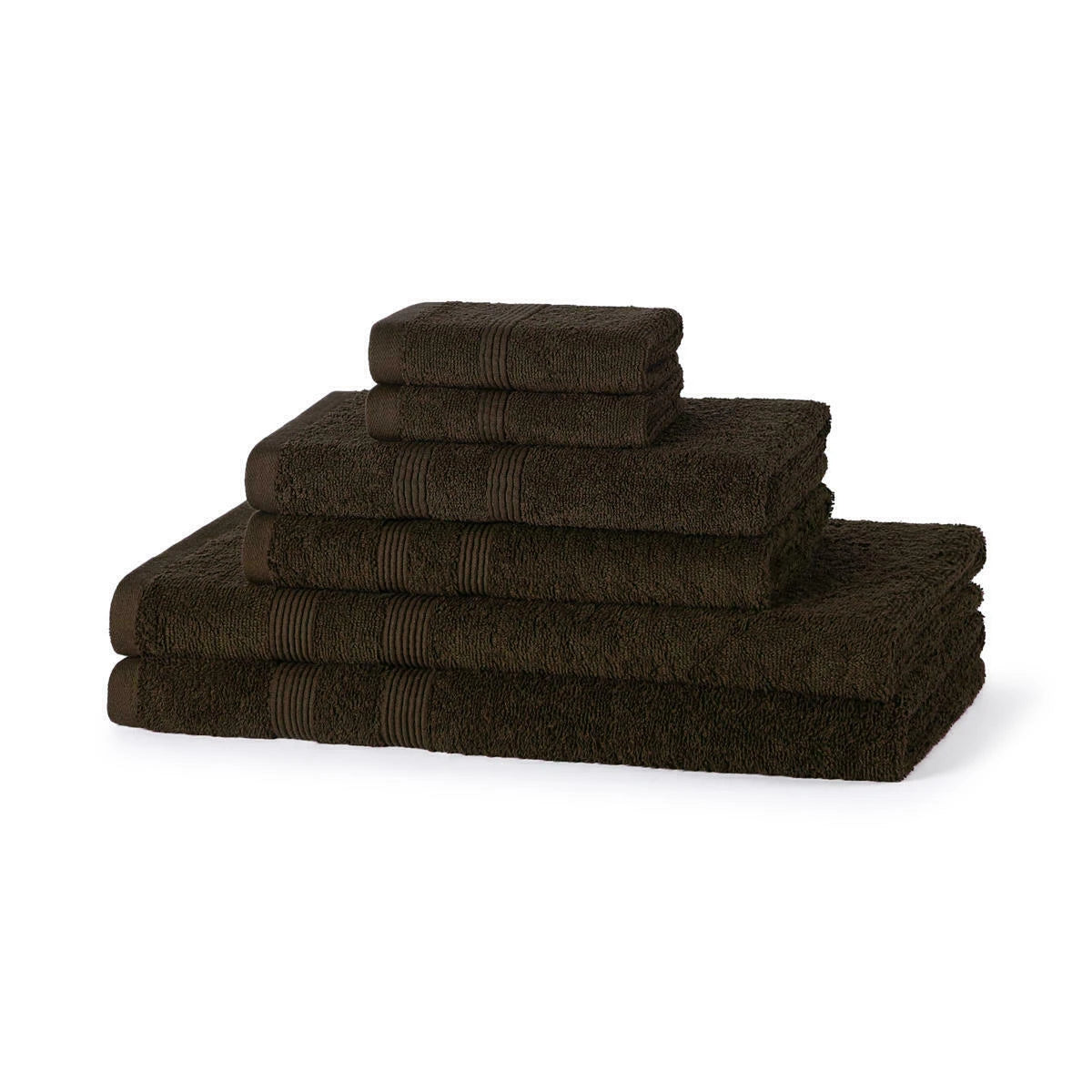 500GSM cotton towel bale set in Black — modern deep tone bathroom towel bundle
