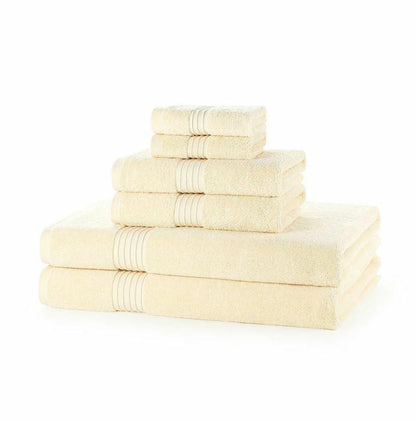 700GSM cotton towel bale stacked showing plush thickness and ring-spun quality